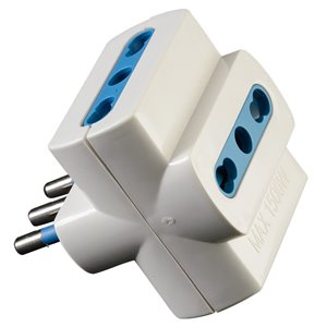 Tripla spina 2P+T 10A 3prese 10/16A bip