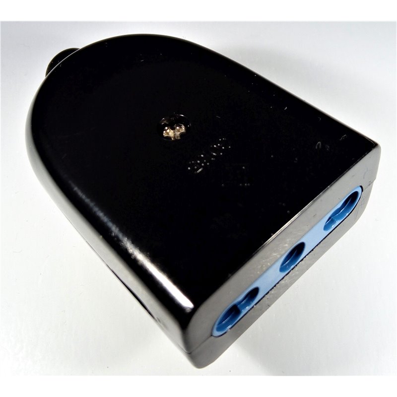 Presa bipasso 2P+T 10/16A 250V nera