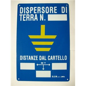 CARTELLO INDICATORE POZZ.TERRA
