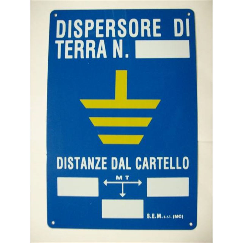 CARTELLO INDICATORE POZZ.TERRA