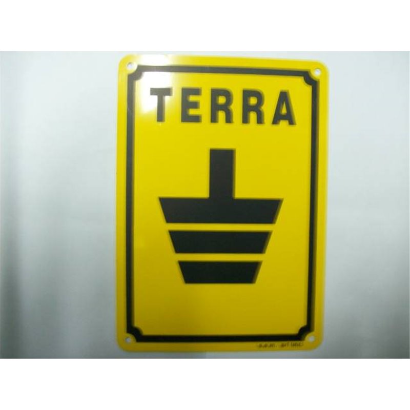 CARTELLO INDICATORE POZZ.TERRA (GIALLO)