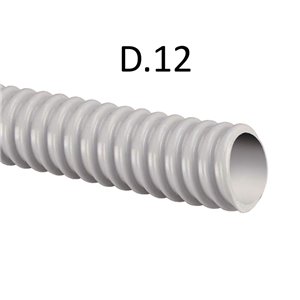 GUAINA SPIRALATA in PVC GRIGIA D.12