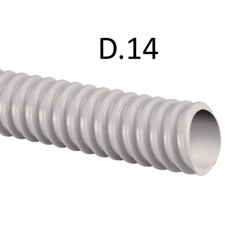 GUAINA SPIRALATA in PVC GRIGIA D.14