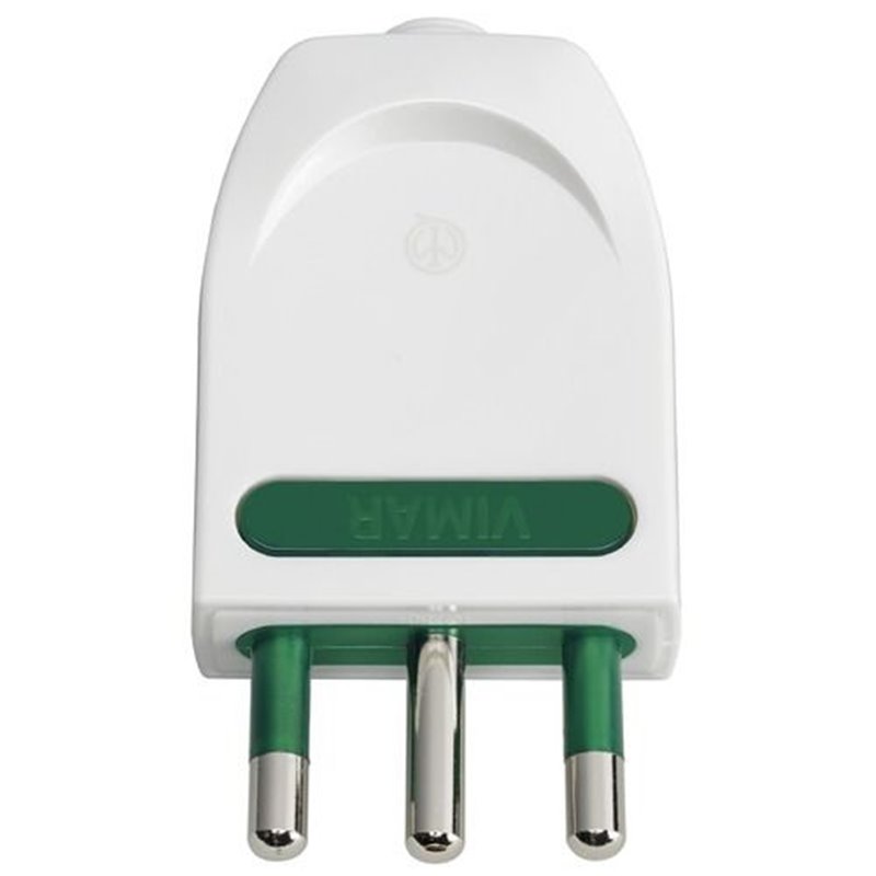 Spina 2P+T16A orientab. S17-SPB17 bianco