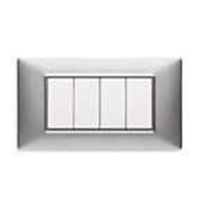 Placca 4M argento opaco