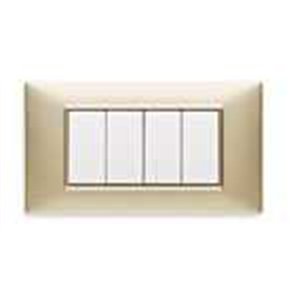 Placca 4M champagne opaco