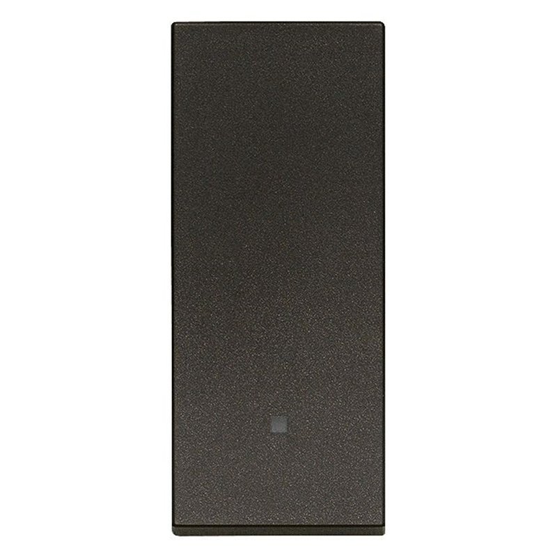 Invertitore 1P 10AX basc. + LED nero