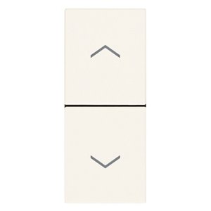 Due pulsanti interbl. NO+NO 10A bianco