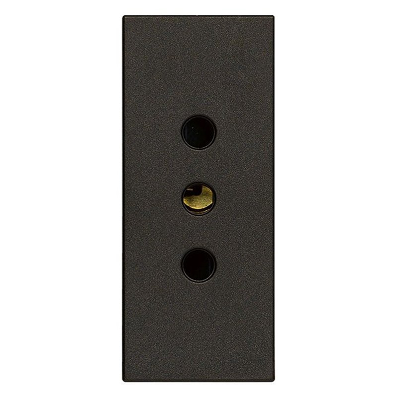 Presa 2P+T 10A P11 nero