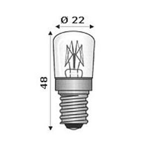 24V 25W E14 SFERA CHIARA