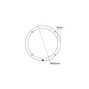CIRCOLARE LED G10Q 29W 6500K 130  400X30