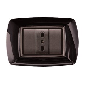 Placca MyLife 3 moduli nero