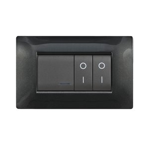 Placca MyLife Q 4 mod.nero glittering