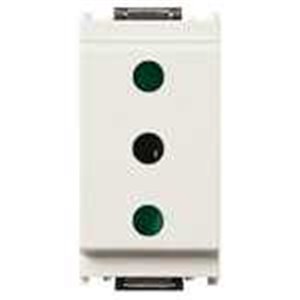 Presa 2P+T 16A P17 bianco