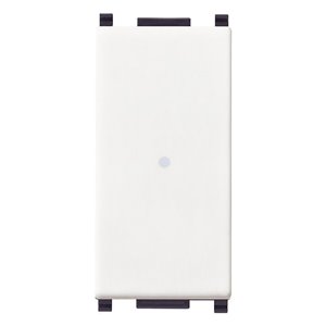 Pulsante 1P NO 10A assiale bianco