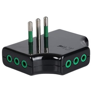 Adattatore piatto 1s.-3p.10A+T NE