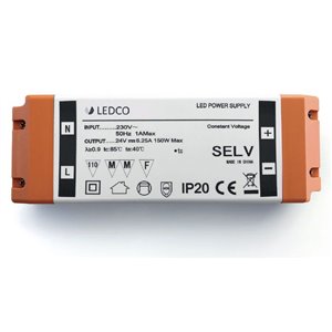 ALIMENTATORE 24V 150W PER STRIP LED IP20