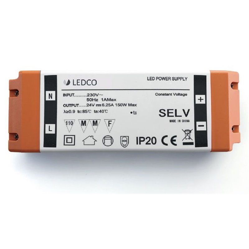 ALIMENTATORE 24V 150W PER STRIP LED IP20