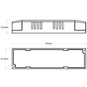 ALIMENTATORE 24V 80W PER STRIP LED IP20
