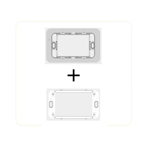 Adattore+supporto VIMAR LINEA bianco