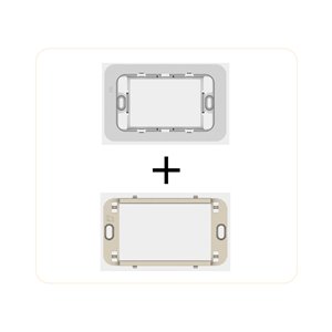 Adattore+supporto VIMAR LINEA canapa