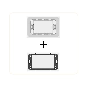 Adattore+supporto VIMAR LINEA nero