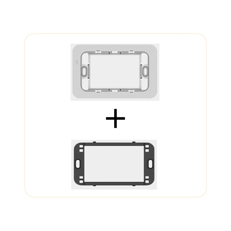 Adattore+supporto VIMAR LINEA nero