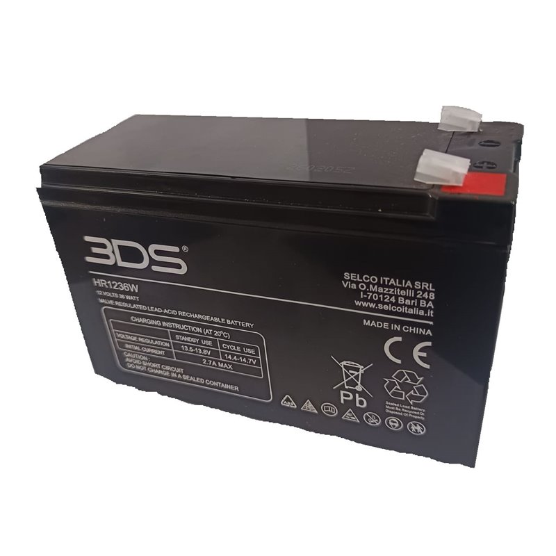 BATTERIA AL PIOMBO 12V 9A USO UPS H.RATE