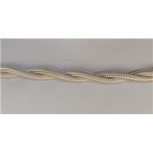 CAVO TRECCIA 2 X 0,75 mm AVORIO