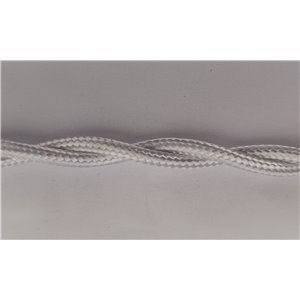 CAVO TRECCIA 2 X 0,75 mm BIANCO