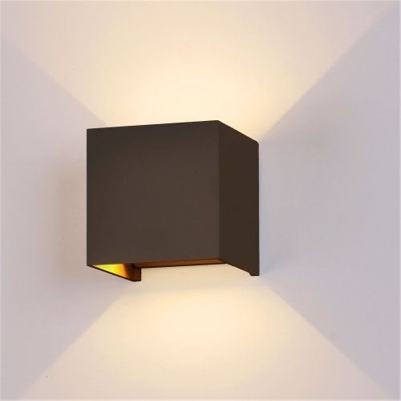 Applique Led Rubik 2x6W IP54 Corten CCT