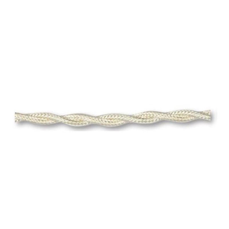 CAVO TRECCIA 2 X 0,50 mm AVORIO