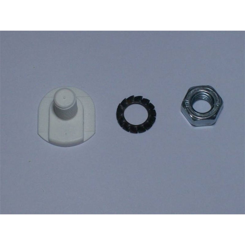CODOLO PLASTICO+DADO METALLO M8 X COND.