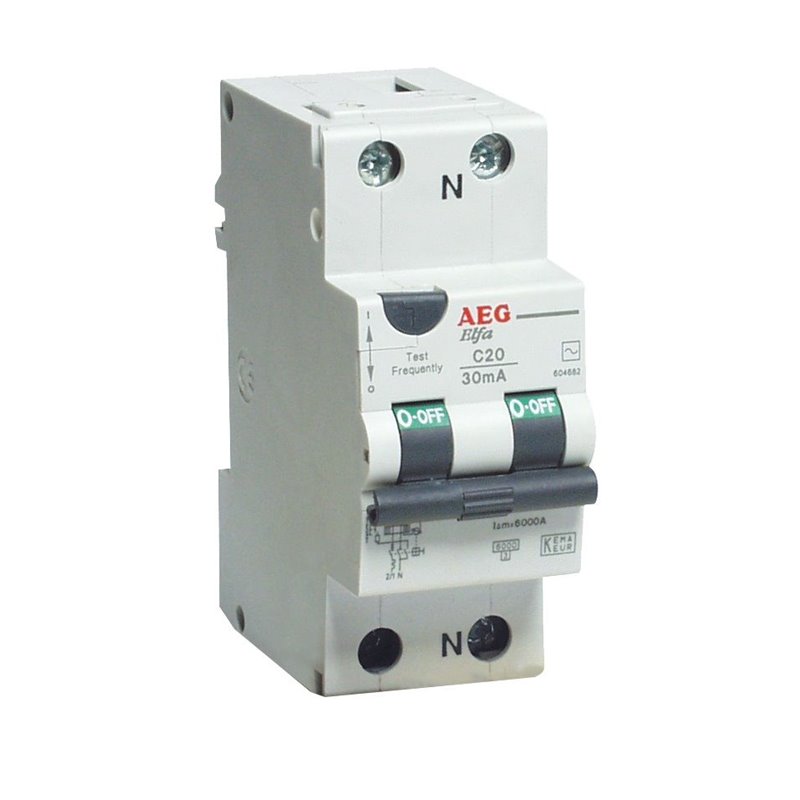 DIFF.MAGNET.1P+N C 25A 6kA 300mA 604701