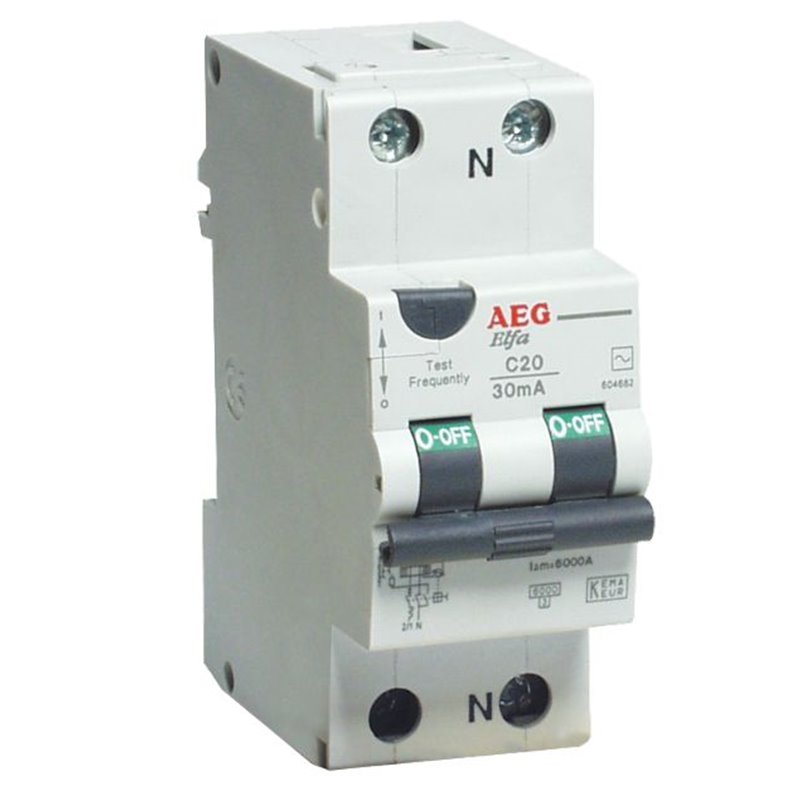 MTD 1P+N C 6A 4,5kA 30mA 604934