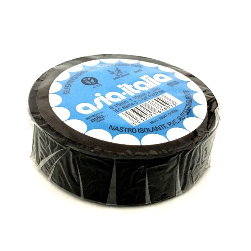 NASTRO ADESIVO 15mm x 10Mt SP.0.13 NERO