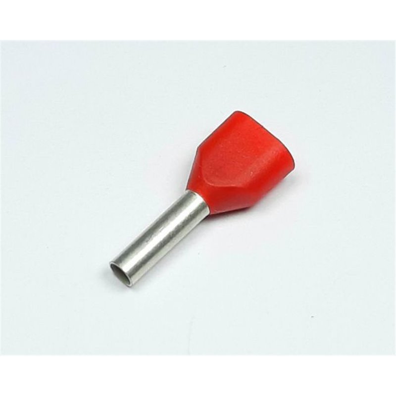 TUBETTO TERMINALE DOPPIO 2*1 ROSSO