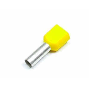 TUBETTO TERMINALE DOPPIO 2*6 GIALLO