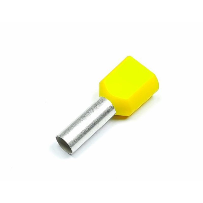 TUBETTO TERMINALE DOPPIO 2*6 GIALLO