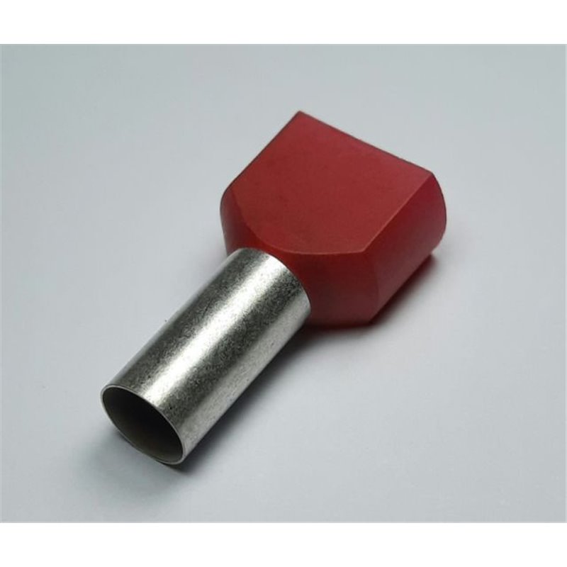 TUBETTO TERMINALE DOPPIO 2*10 ROSSO