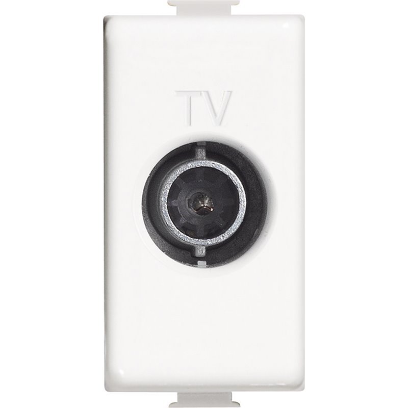 Matix - Presa TV passante 14dB 1M bianco
