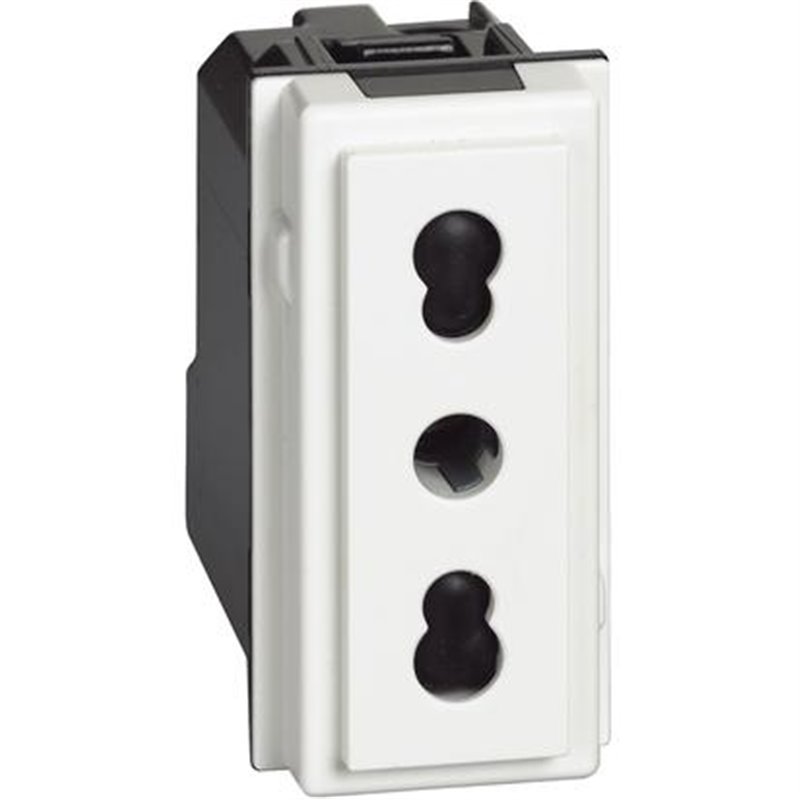 L.NOW - presa 2P+T 10/16A 250Vac bipas.