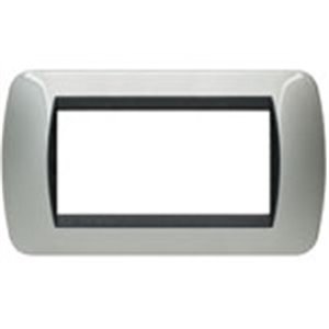 living int - placca 4 posti alluminio