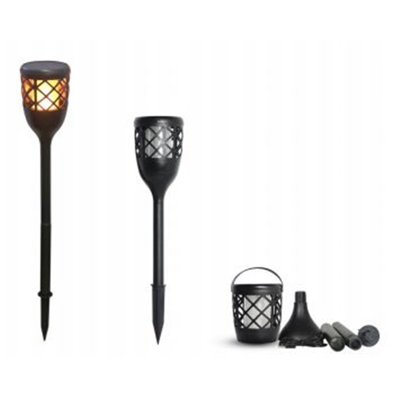 TORCIA LED FIAMMA SOLARE RICARICABILE 2W
