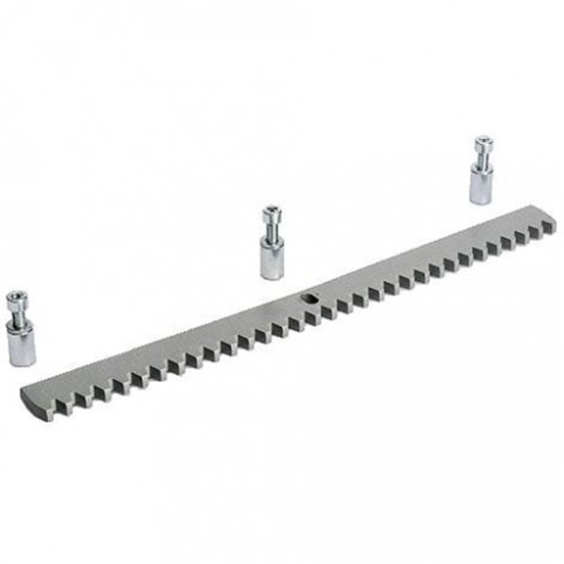 CREMAGLIERA ZINCATA C/SUPPORTI M4 30X12
