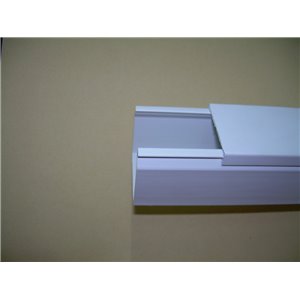 Canale portacavi dim. 40x40 bianco