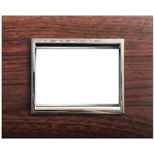 Placca NewPrestige 3 mod.legno scuro