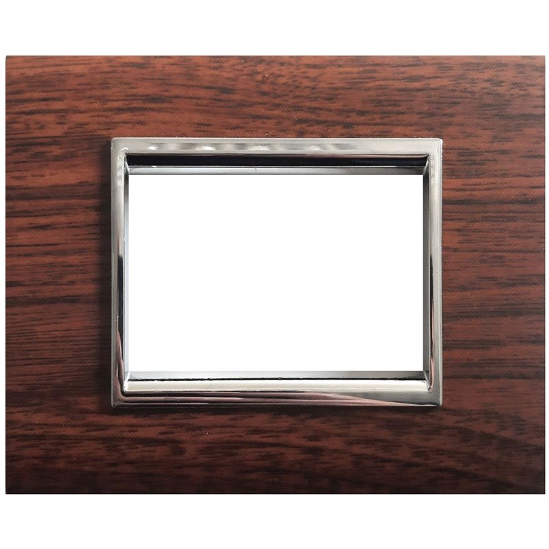 Placca NewPrestige 3 mod.legno scuro