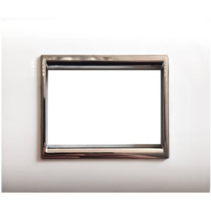 Placca NewPrestige 3 moduli bianco