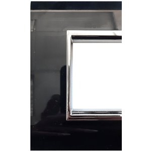 Placca NewPrestige 4 moduli nero